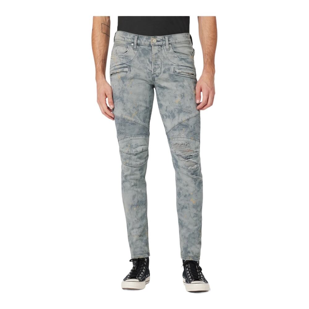 Hudson jeans Blinder V2 Biker distressed skinny gray size 29